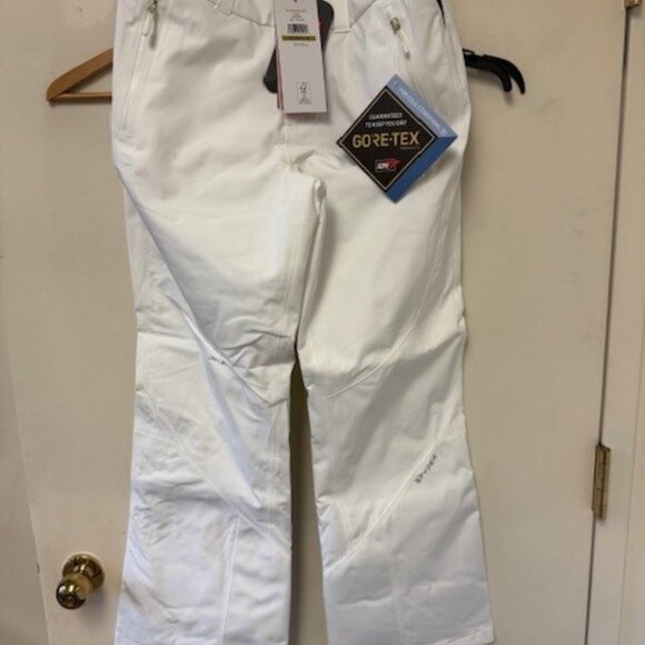 NWT Spyder Women's Gore Tex Ski Pants Size 14R White - Picture 6 of 6